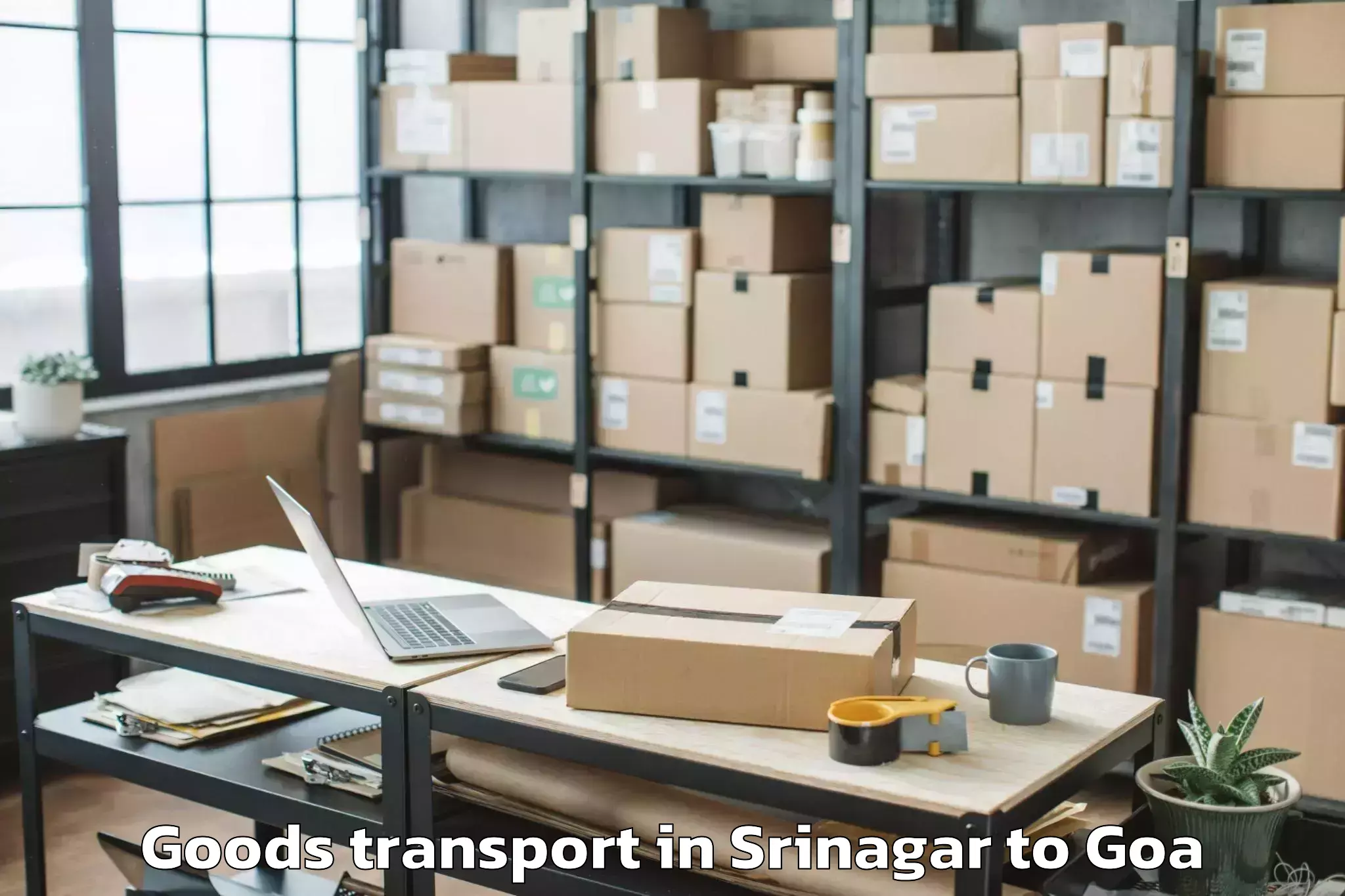 Hassle-Free Srinagar to Panaji Goods Transport